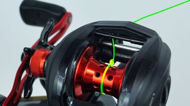 tying line to a baitcasting spool