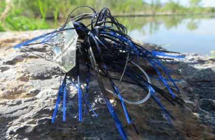 black and blue chatterbait