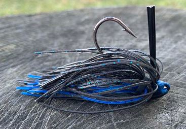 black and blue jig