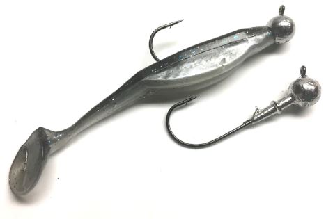 rigging a paddle tail swimbait with a jig head