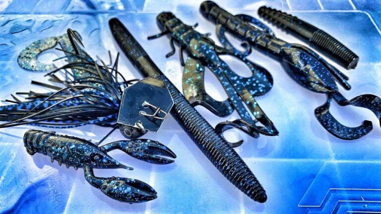 when to use black and blue lures