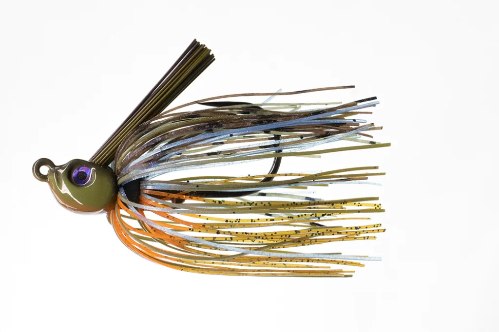 swim jig in a bluegill pattern